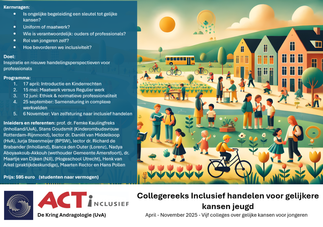 De collegereeks Inclusief handelen voor gelijkere kansen Jeugd